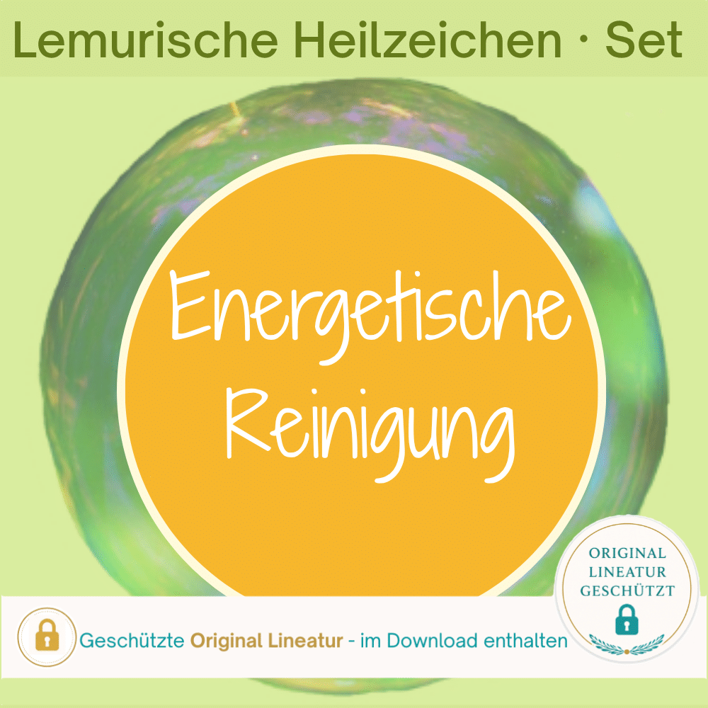 Lemurische Heilzeichen Set für energetische Reinigung mit drei Heilzeichen
